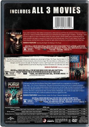 DVD de la colección Purge Volver