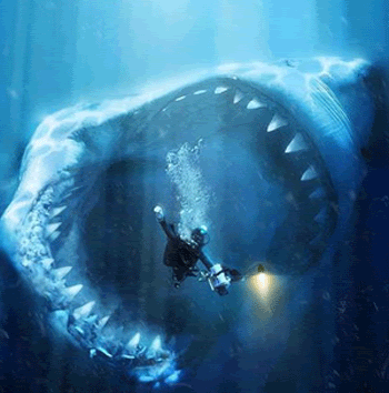 Rainn Wilson presenta la película de tiburón gigante Meg