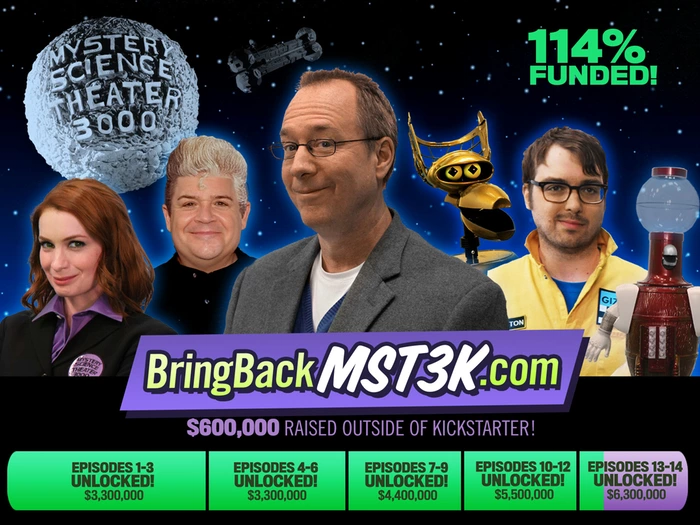 'Mystery Science Theatre 3000' recauda 6,3 millones de dólares